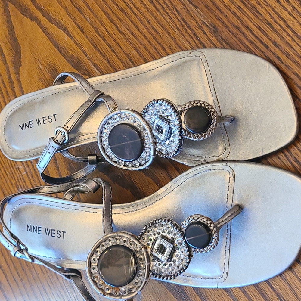 Square toe sandals by Nine West